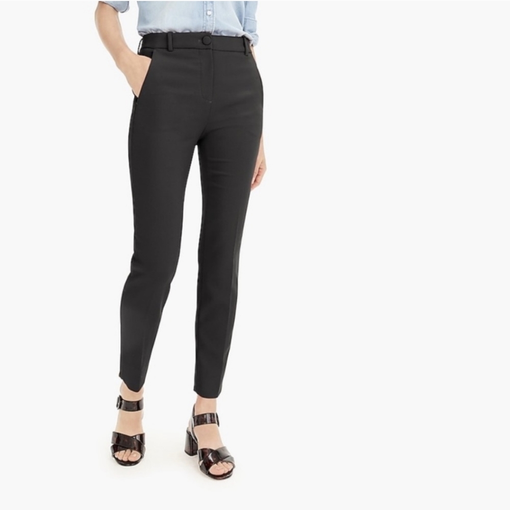 NWT J. Crew 365 High-Rise Cameron 6P Black